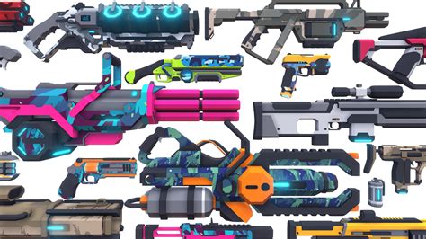 3d Model Cb Sci Fi Gun Pack Complete Vr Ar Low Poly Cgtrader