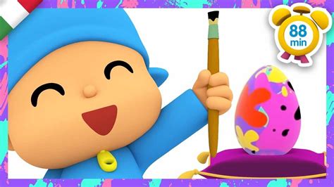 Pocoyo Italiano Colorare Le Uova Di Pasqua Min Video E