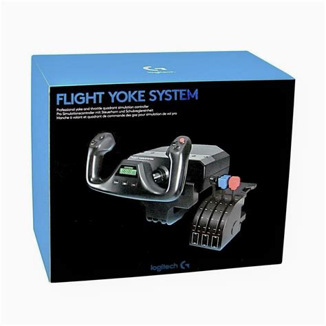 Logitech Flight Yoke System Professional Simulation Yoke and Throttle ...