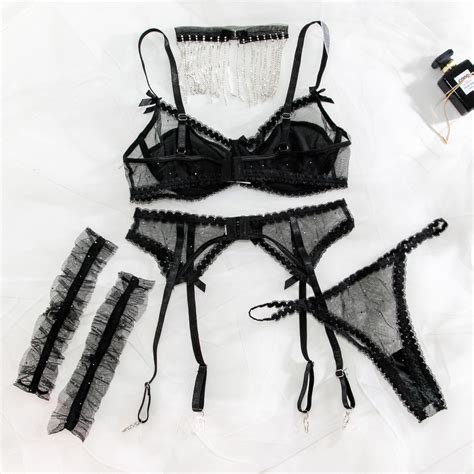 New Design Sexy Lace Underwear Erotic Mesh Lingerie See Through Bikini