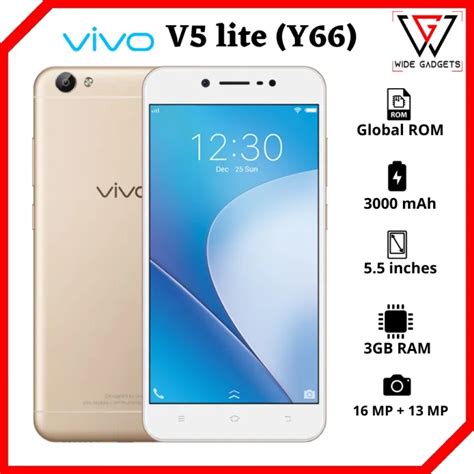 Vivo V5 Lite Y66 Global Version 3gb Ram32gb 55 Inch Screen