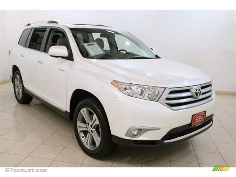 Blizzard White Pearl Toyota Highlander Limited Wd Photo