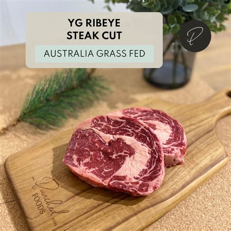 Australia Grass Fed Yg Ribeye Steak Chilled 200 300g Punched Foods