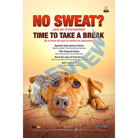 Heat Stroke Prevention Poster Crewsafe