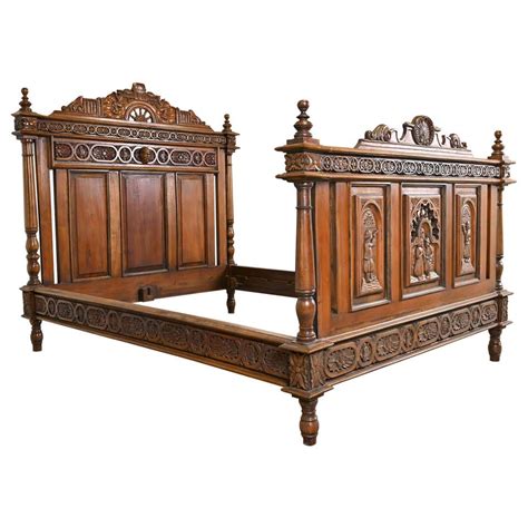 Carved Mahogany Queen Four Post Bed For Sale At 1stdibs