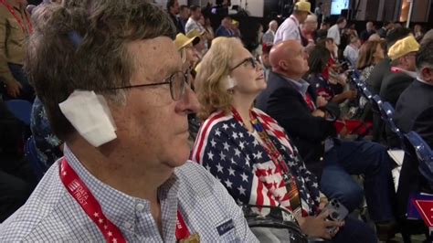 Republicans Sport Ear Bandages At The Rnc In Solidarity With Donald Trump The Advertiser