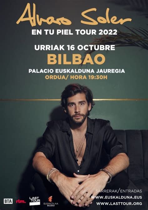 Alvaro Soler actuará en el Palacio Euskalduna de Bilbao LAST TOUR