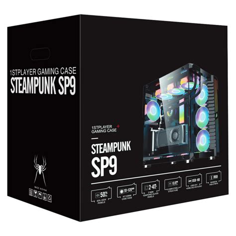 Купить Корпус 1STPLAYER STEAMPUNK SP9 Black SP9-BK в интернет-магазине ...