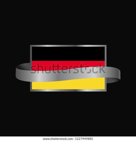 Germany Flag Ribbon Banner Design Stock Vector Royalty Free