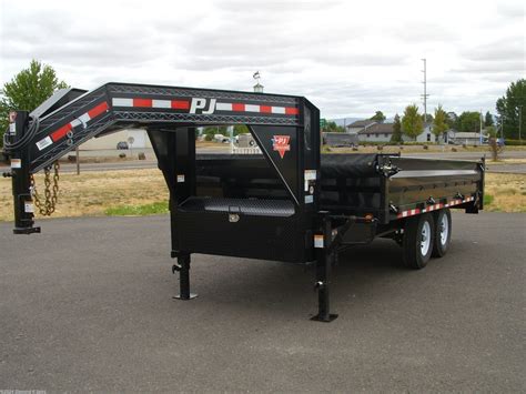 8x16 Dump Heavy Duty Trailer For Sale New Pj Trailers Dump D8 8 X