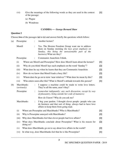 Isc Class 12 Sample Paper For English Indcareer Schools