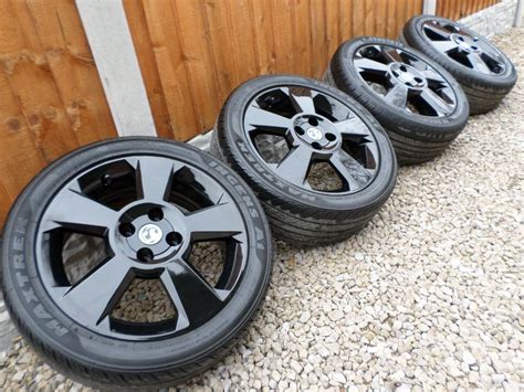 16 Vauxhall Corsa C Sri Alloy Wheels And Tyres Refurbed Gloss Black