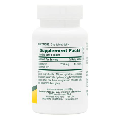 Naturesplus Vitamin B Sustained Release Mg Tablets