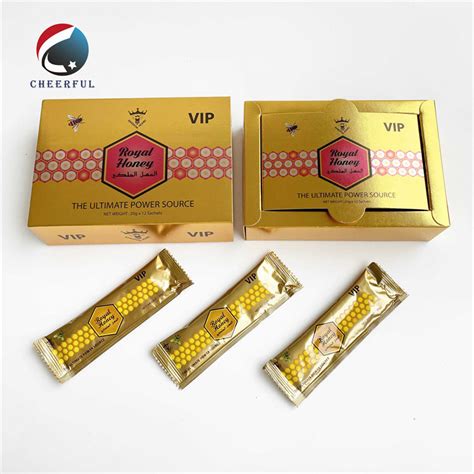 China Gold Vip Royal Honey For Man Sachets Packed Malaysia Honey