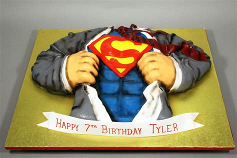 Superman Cake Decorated In Fondant Modeling Chocolate And Flickr