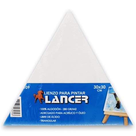 Lienzo Triangulo Para Pintar 30x30cm Lancer Comsucre Online