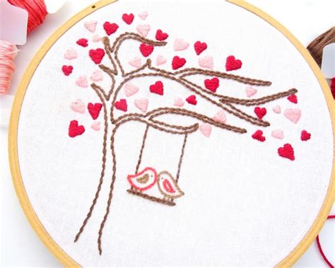 5 Free Heart Embroidery Patterns Diy Tutorial Wandering Threads