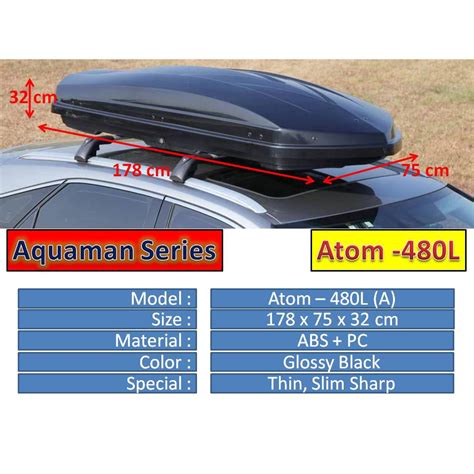 450L 480L 500L 550L ABS Car Roof Box Slim And Thin Shining Glossy