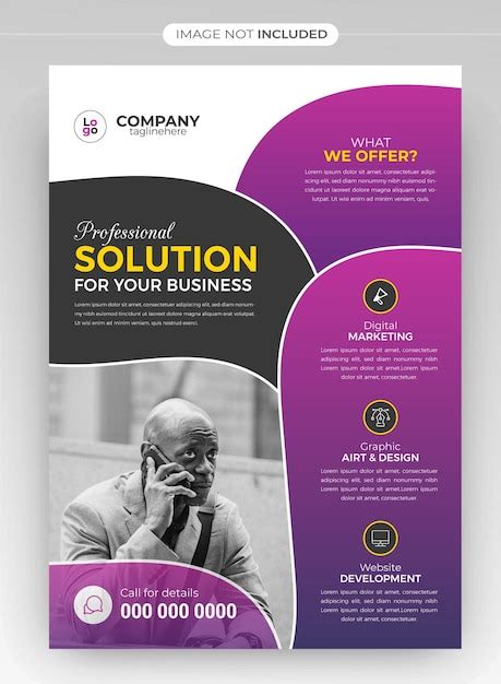 Premium Vector | Creative modern corporate business flyer design ...