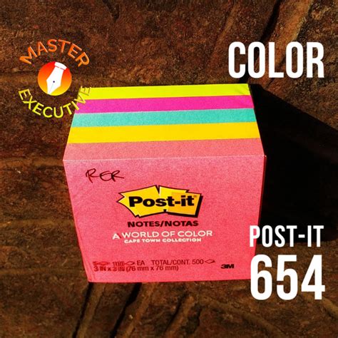 Jual 3m Post It Notes 654 5pk Neon Color U S A 76 Mm X 76 Mm 3m 14