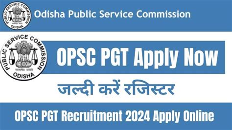 Opsc Pgt Recruitment Apply Online