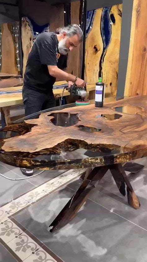 Pin By Atalanya On Woodworking In Wood Table Design Wood Resin