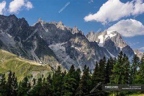 Val Veny Valley Monte Bianco Mountain Courmayeur Valle D Aosta Italy