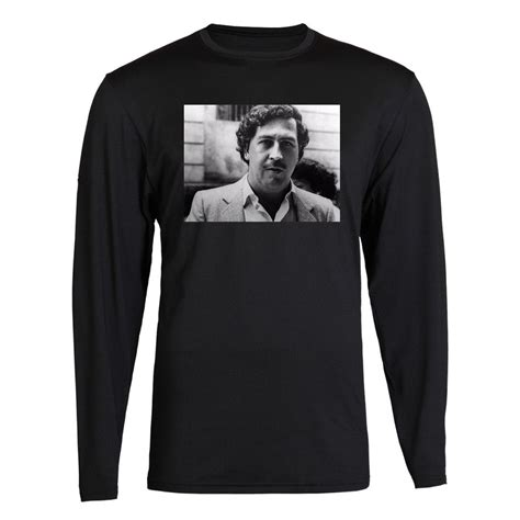 Pablo Escobar Smiling Mug Shot Adult Mens Pablo Escobar Plug Tee Plata