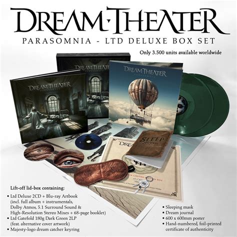 Parasomnia Limited Edition Deluxe Lp Cd Blu Ray Box Set Vinyl