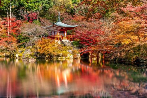 Temple De Daigoji En Automne Kyoto Saisons D Automne Du Japon Image