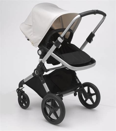 Bugaboo Lynx Complete Stroller Aluminum Black Fresh White