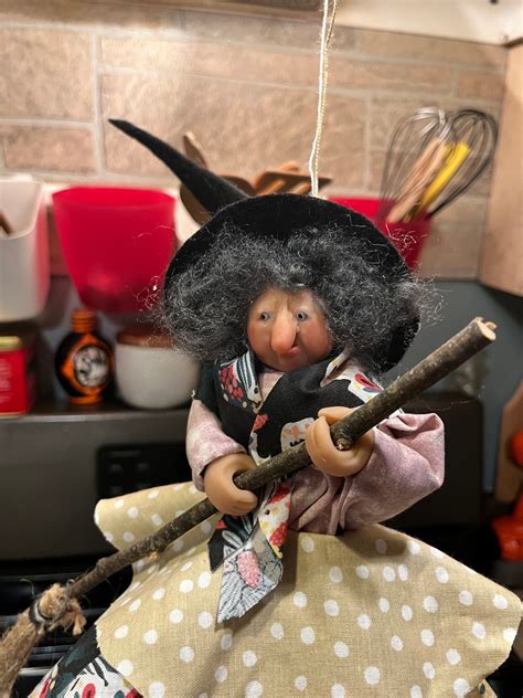 Ro The Handmade Kitchen Witch Doll Etsy