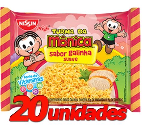 Nissin Lamen Miojo Turma Da M Nica Tomate Suave Unidades