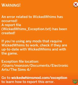 Sex Animations Not Working WW Error Technical Support WickedWhims LoversLab