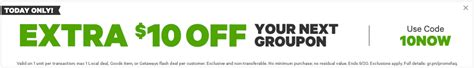 Groupon Canada Offers Save An Extra 10 Off No Minimum With Promo Code Canadian Freebies