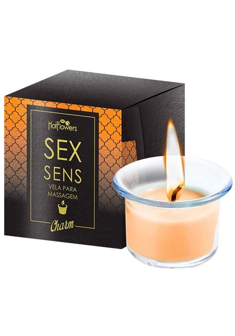 Vela Para Massagem Sensual Sex Sens Charm Hot Flowers