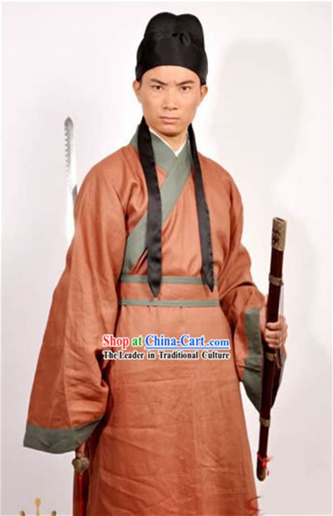 Ancient Chinese Swordsman Costumes And Hat