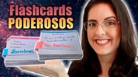 Como Fazer Flashcards Poderosos Passos Youtube