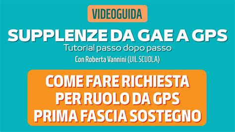 Assunzione Da Gps Sostegno Prima Fascia Come Fare Istanza Quanti