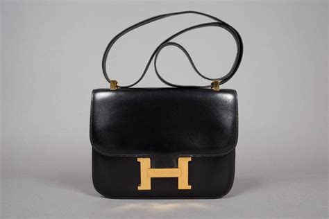 Hermes Constance Black H bag with gold hardware 23 cm at 1stDibs ...