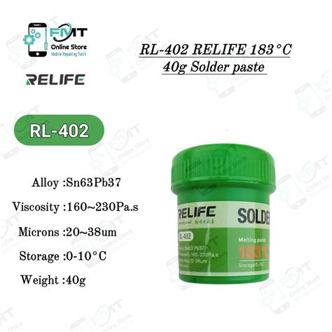 Rl Relife C G Reballing Solder Paste Fmt Online Store