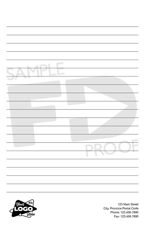 Half Letter Notepad Np H2 Customize For Your Business Forms Direct