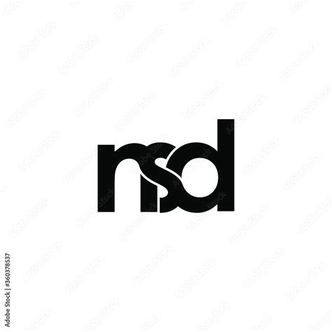 nsd letter original monogram logo design Stock Vector | Adobe Stock