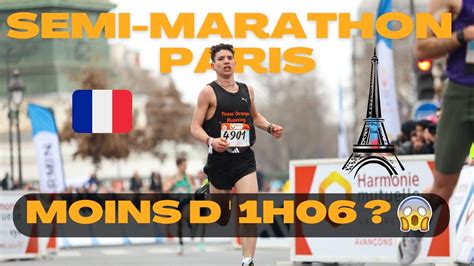 Mon Premier Semi Marathon De Paris Objectif H Youtube