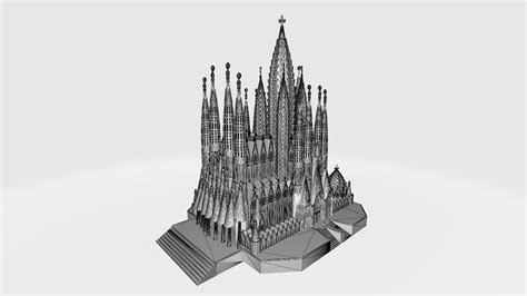 Sagrada Familia 3d Model 249 Unknown Free3d