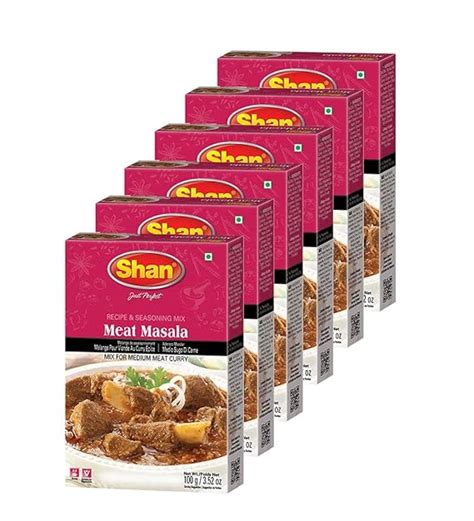 Amazon Shan Meat Masala Recipe And Seasoning Mix 3 52 Oz 100g