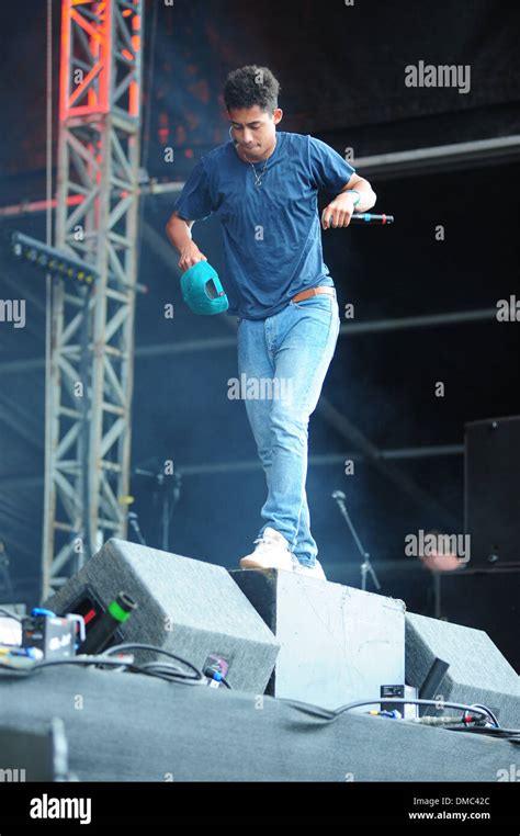 Jordan "Rizzle" Stephens of Rizzle Kicks V Festival 2012 held at Weston ...