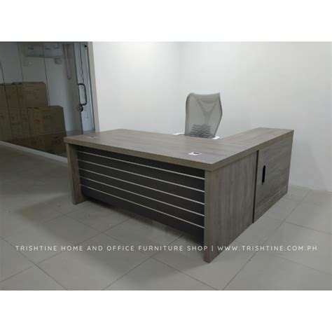 TXT 014 L Shape Wooden Executive Table Trishtine