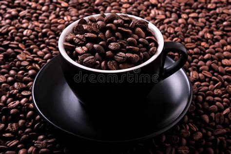 Coffee Cup Filled Coffee Beans Free Stock Photos Stockfreeimages