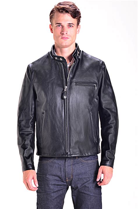 Classic Racer Leather Motorcycle Jacket Schott Nyc